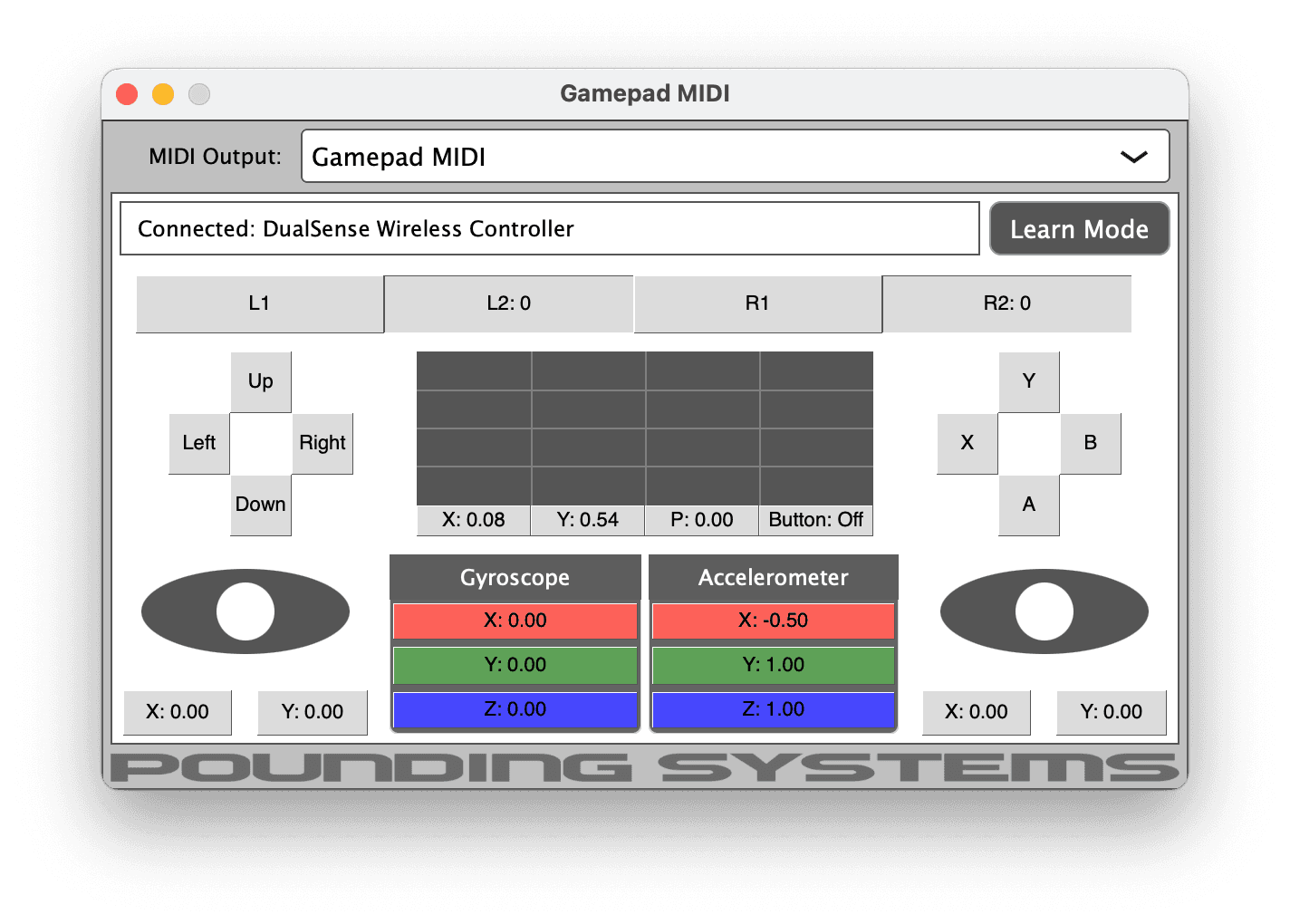 Gamepad MIDI